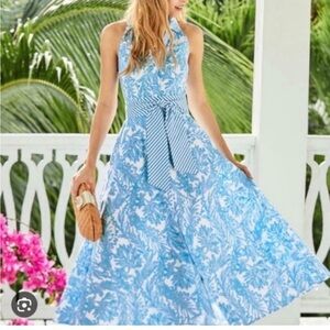 NWT Lilly Pulitzer Chrisella Stretch shirt dress, 10